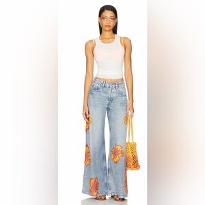 FREE PEOPLE Palisades Wide Leg Jeans $168 MSRP NWT (Sold Out on FP)